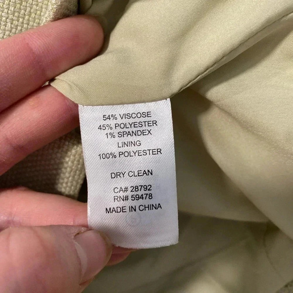 House Of Harlow 1960 Sage Green Tweed Cropped Blazer Size Medium M - Picture 7 of 7